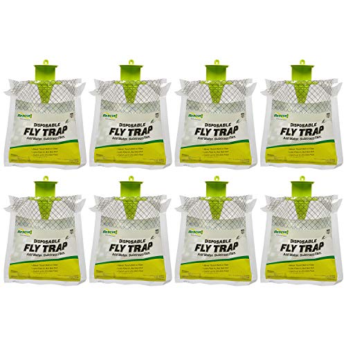 RESCUE! Outdoor Disposable Hanging Fly Trap 8 Pack