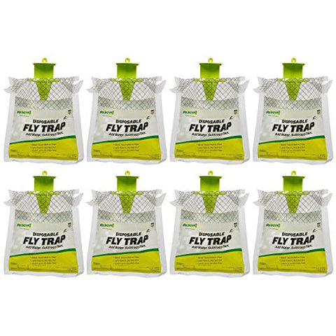 RESCUE! Outdoor Disposable Hanging Fly Trap 8 Pack