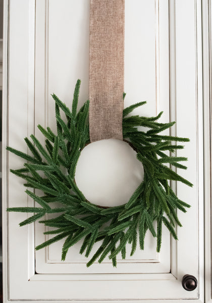 Vita Domi 12" Norfolk Pine Wreath / 26 Tips