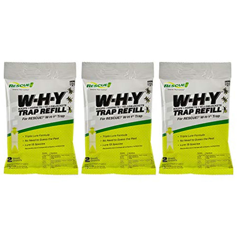 RESCUE - WHY Wasp, Hornet, Yellow Jacket Attractant Refill (3 Pack)