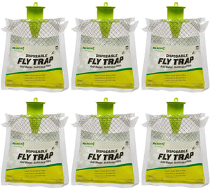 RESCUE! Outdoor Disposable Hanging Fly Trap - 6 Traps